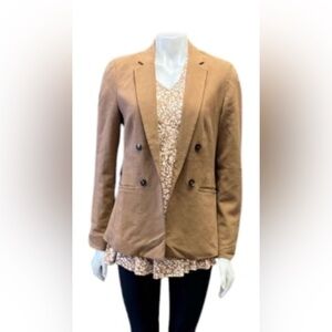 Rw & Co Blazer Open Brown Size 6 EUC